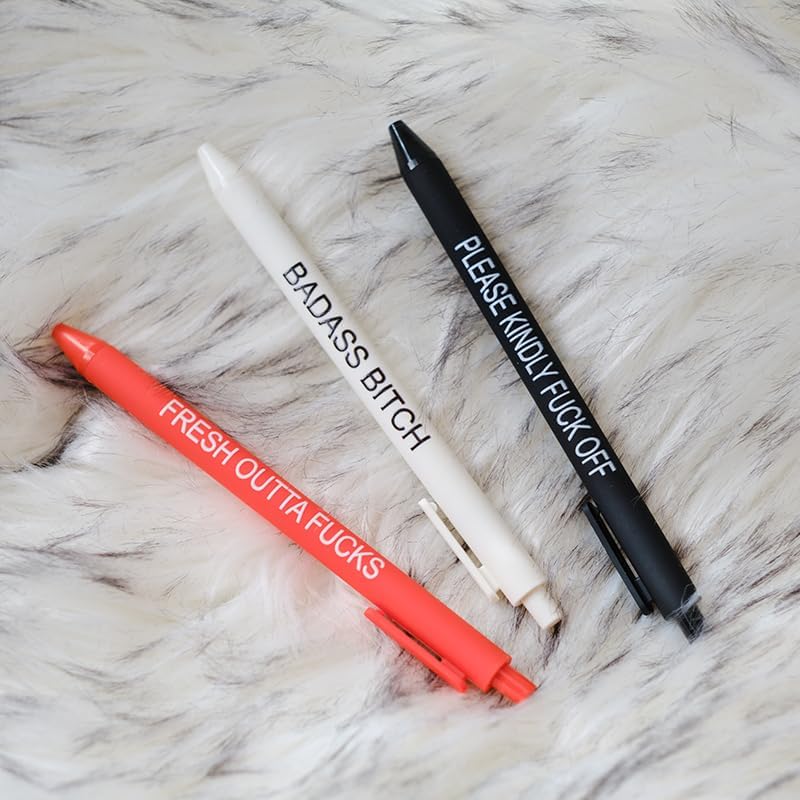 Quirky Weekday Swear Pens Set
