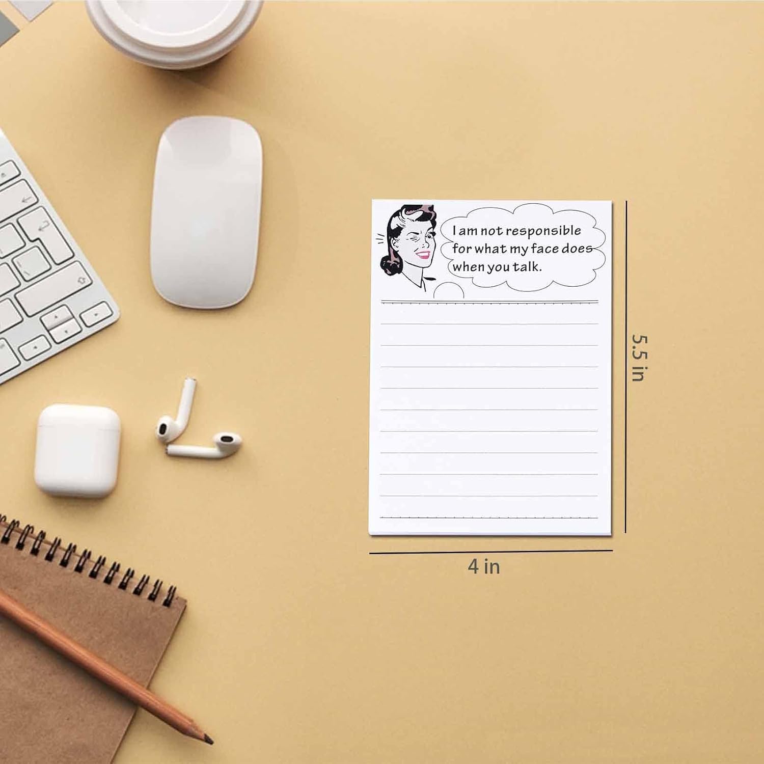 DUGUTUL Funny Novelty Memo Pads
