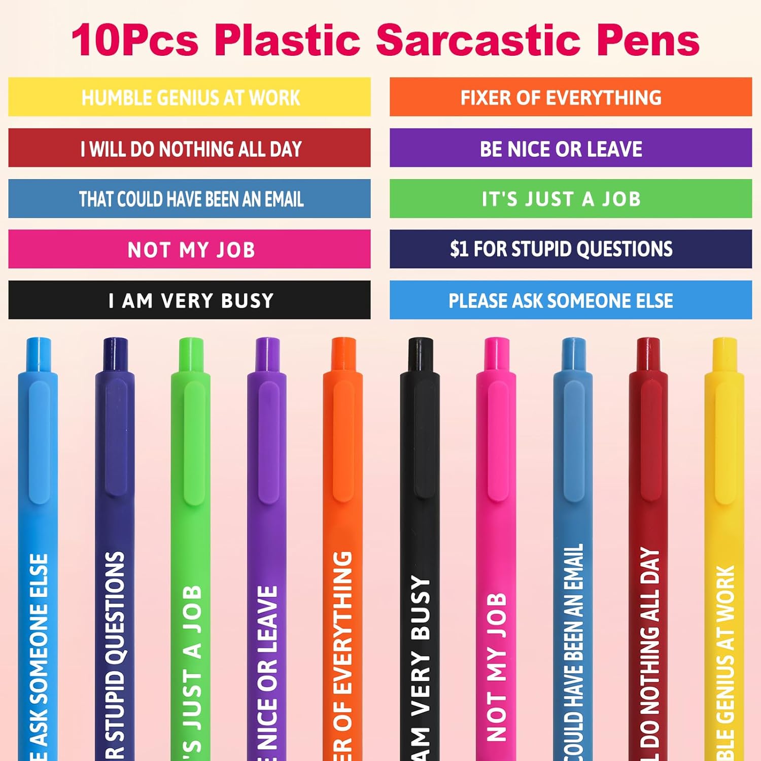 Sassy Sarcastic Pens Set