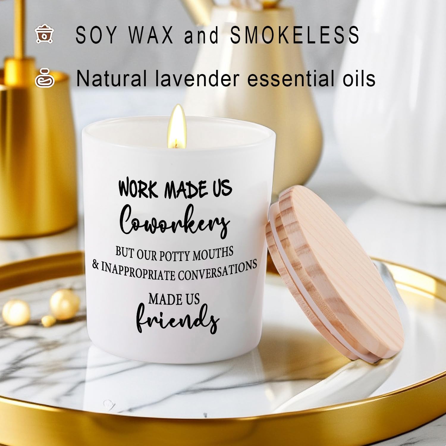 Hilarious Coworker Gift Candles