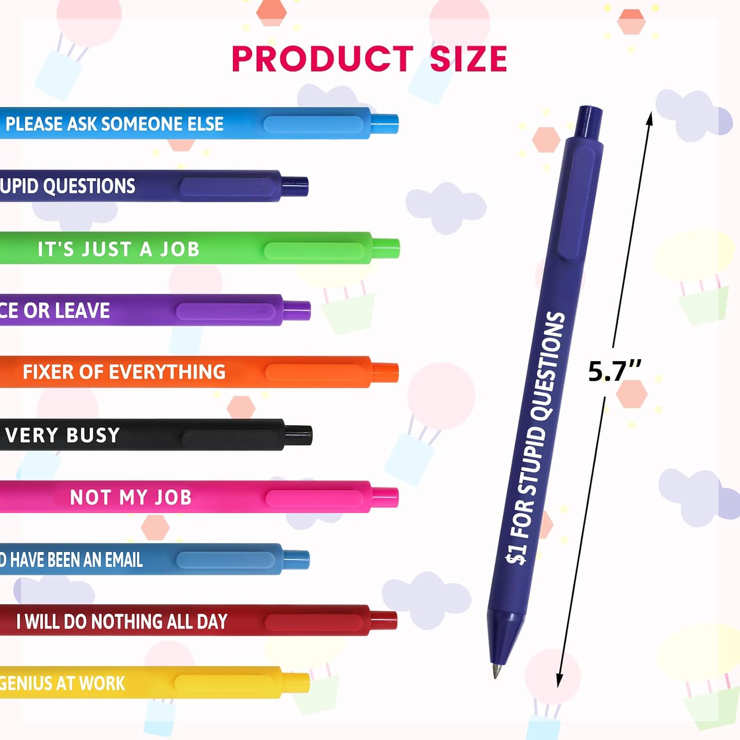 Sassy Sarcastic Pens Set