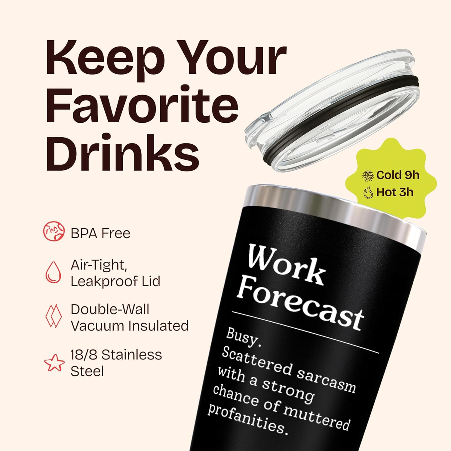 Funny Work Forecast Mug