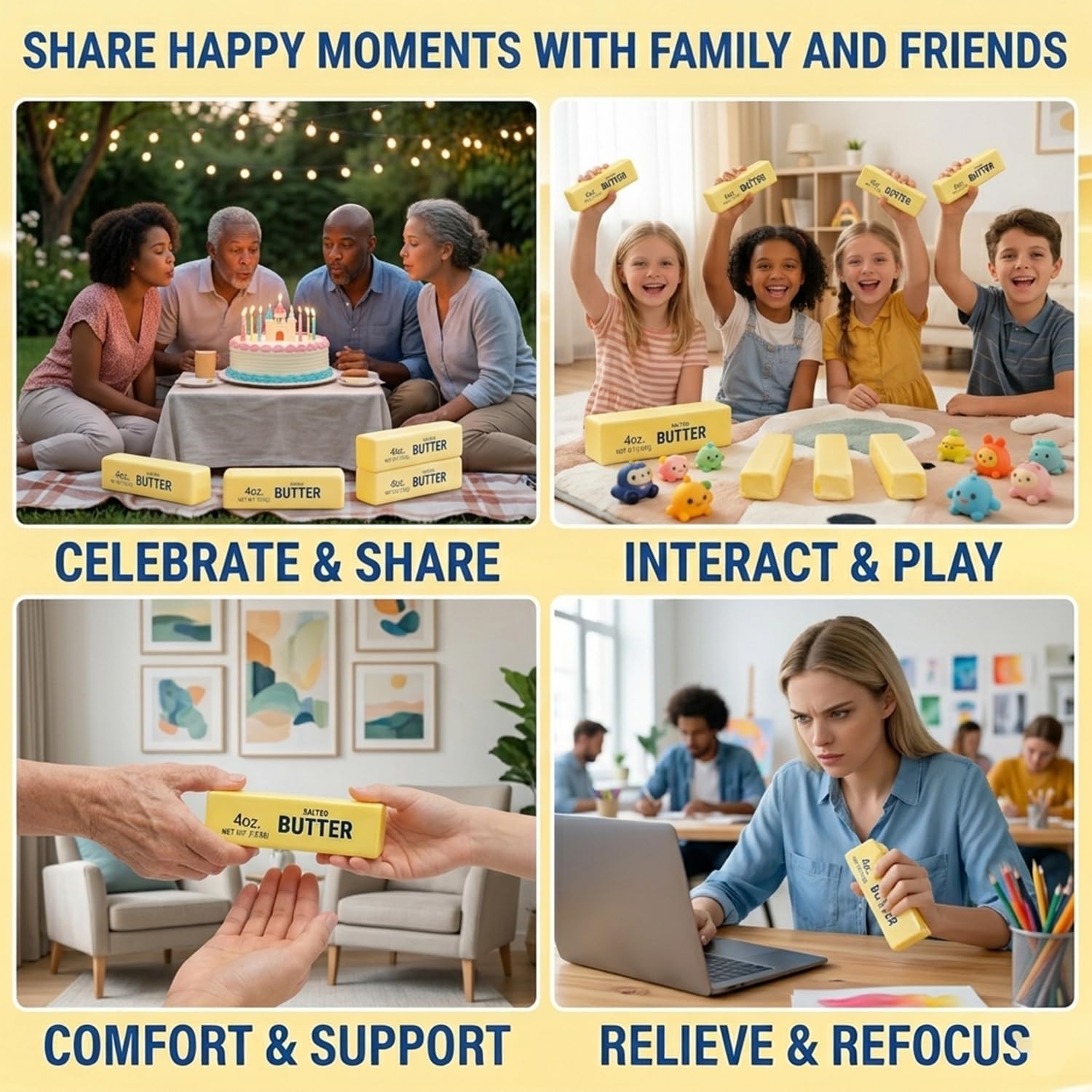 Butter Bliss Stress Toys